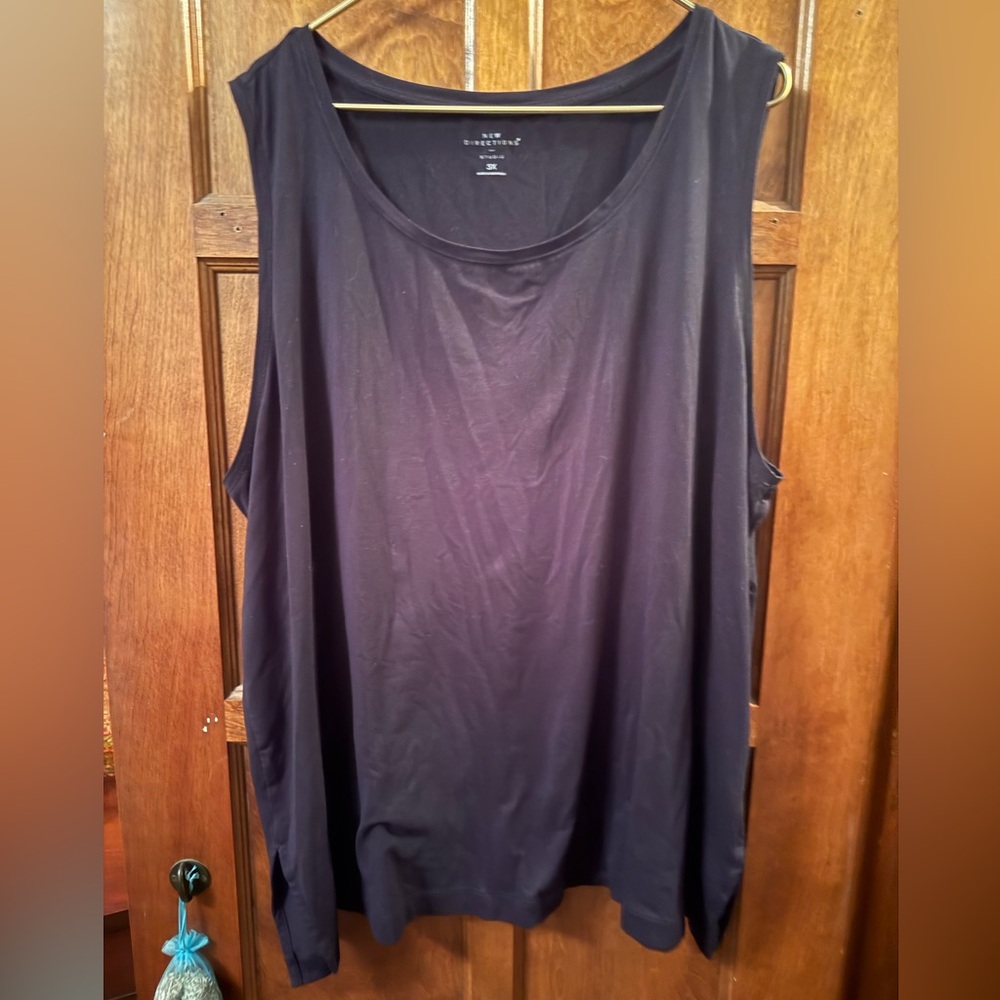 New Directions Black Tank Top 3X